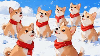 雪地柴犬队