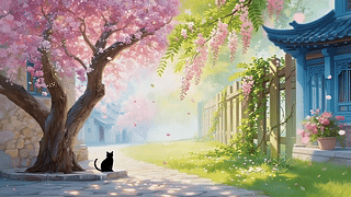 树下的猫