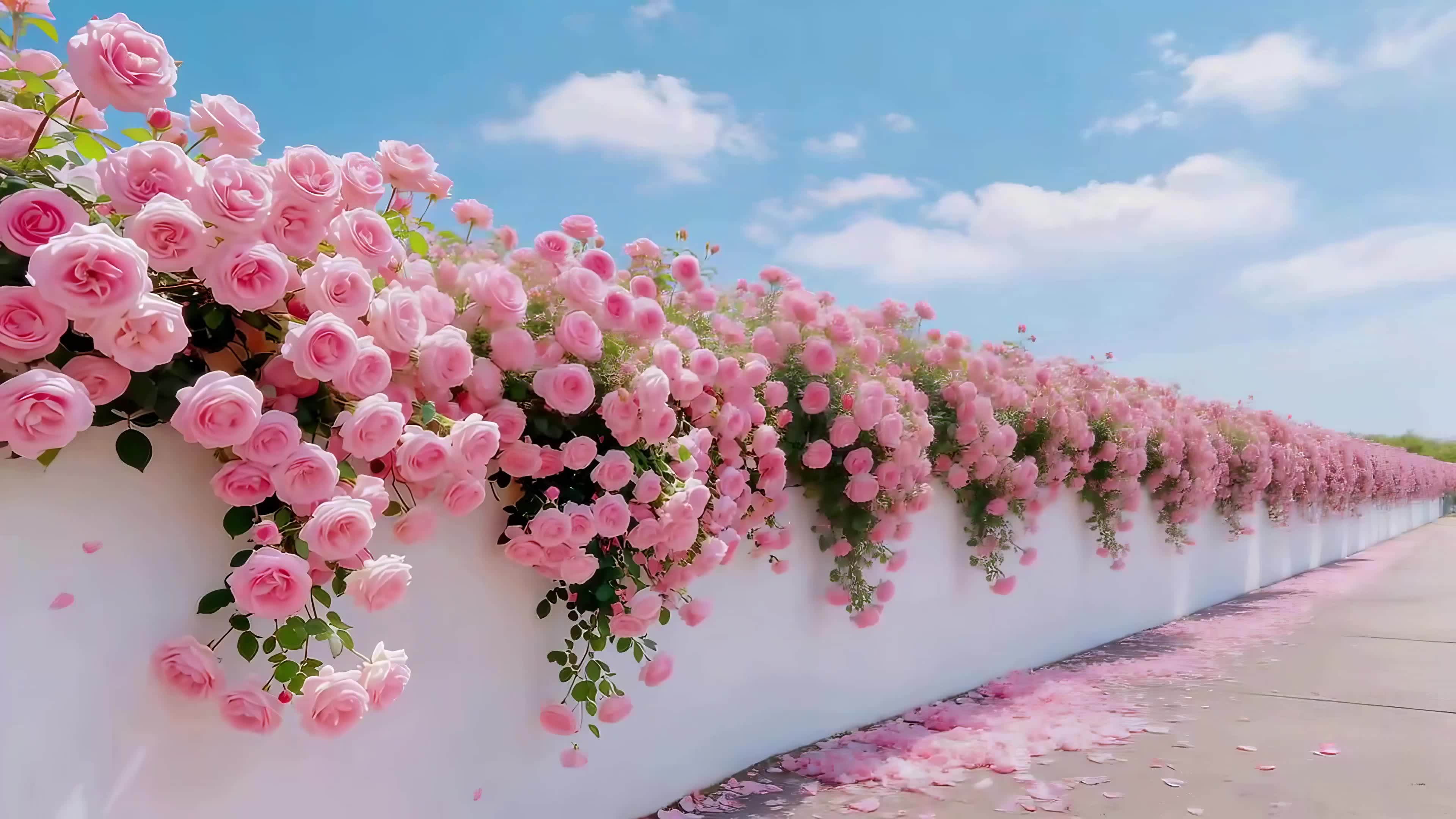 唯美花墙
