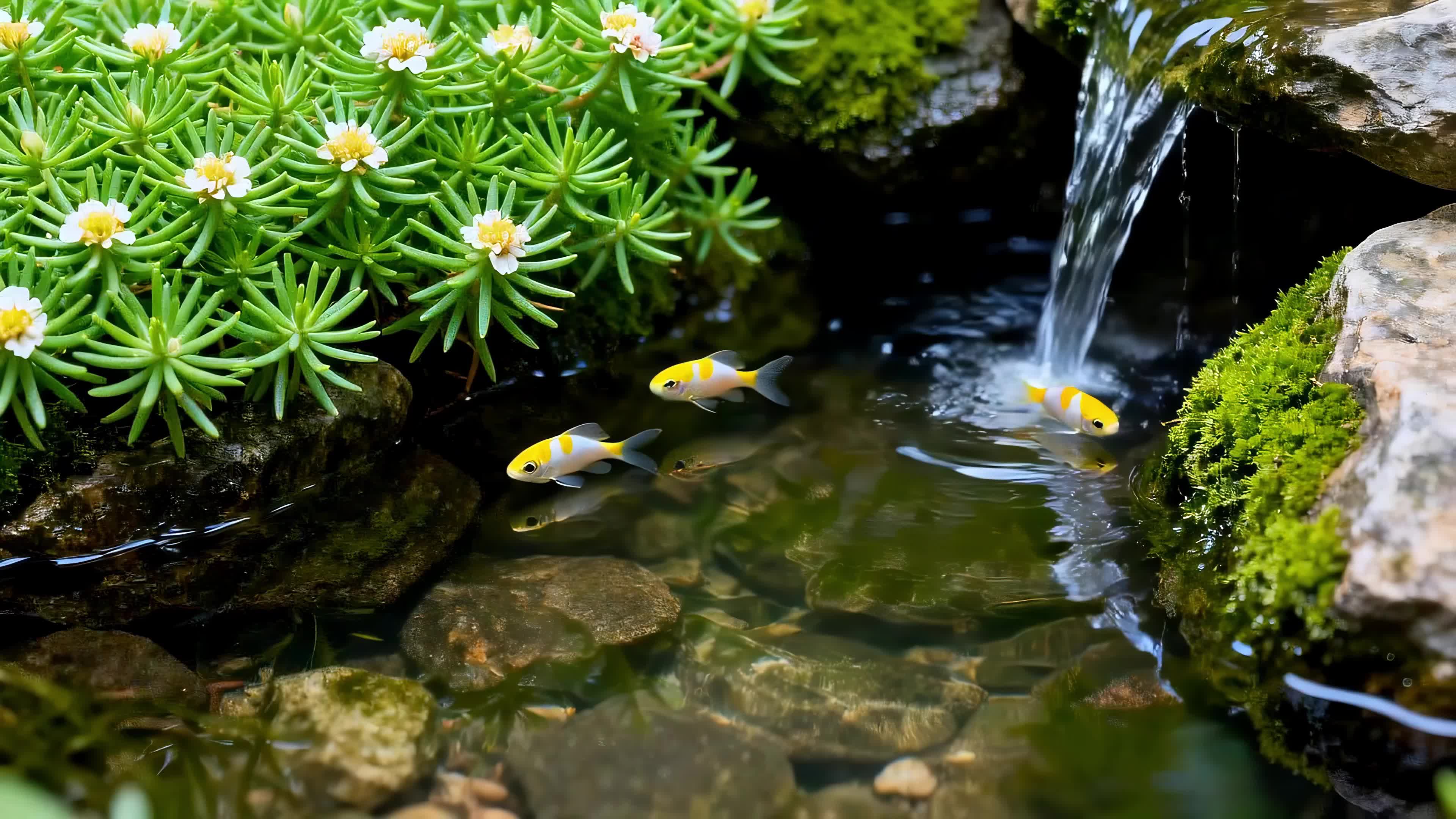 清澈河水