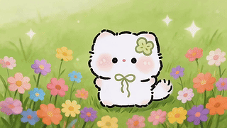 草地上可爱小猫