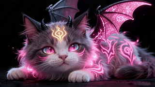 霓虹魔纹猫咪