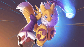 Renamon 战士 - 数码宝贝驯兽师