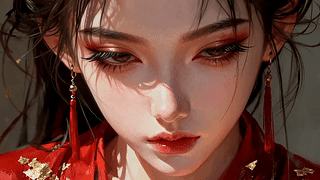 红衣氛围感美人