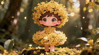 林间桂花小精灵