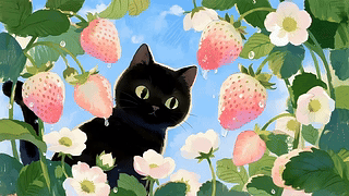 一只小黑猫