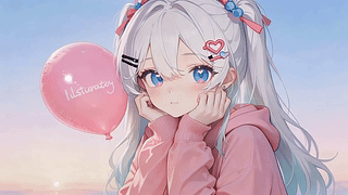 粉色少女