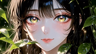 林间微光少女