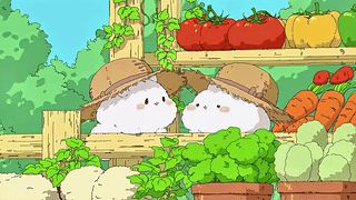 菜园里的软萌小白团