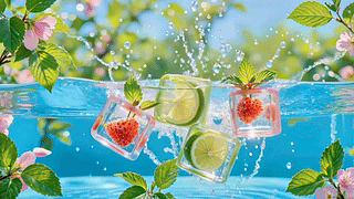夏日清凉水果冰块
