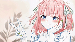 粉发清新软萌少女