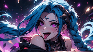 动漫女孩 英雄联盟 Jinx