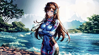 动漫女孩 D.VA 守望先锋
