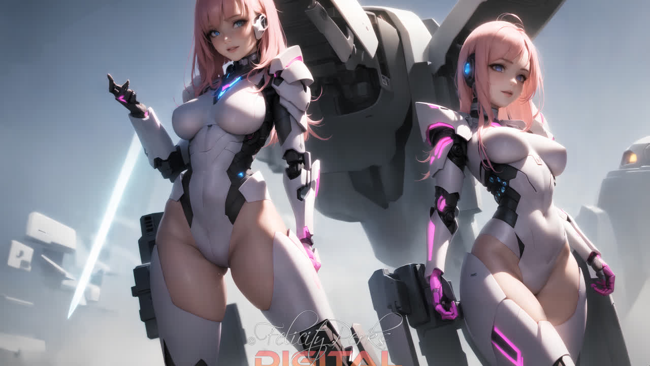赛博动漫女孩