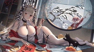 Formidable（Azur Lane）由 HaneRu 制作 | 1080p 动画 动态壁纸 | 作者：applepie