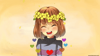 [ 音频响应 ] [ HDR 4K ] Undertale 中的 Frisk 和 Chara，作者 becco38 和 Klyasuriin