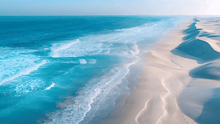 宁静的海景