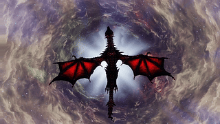 天际风光：云中的Alduin