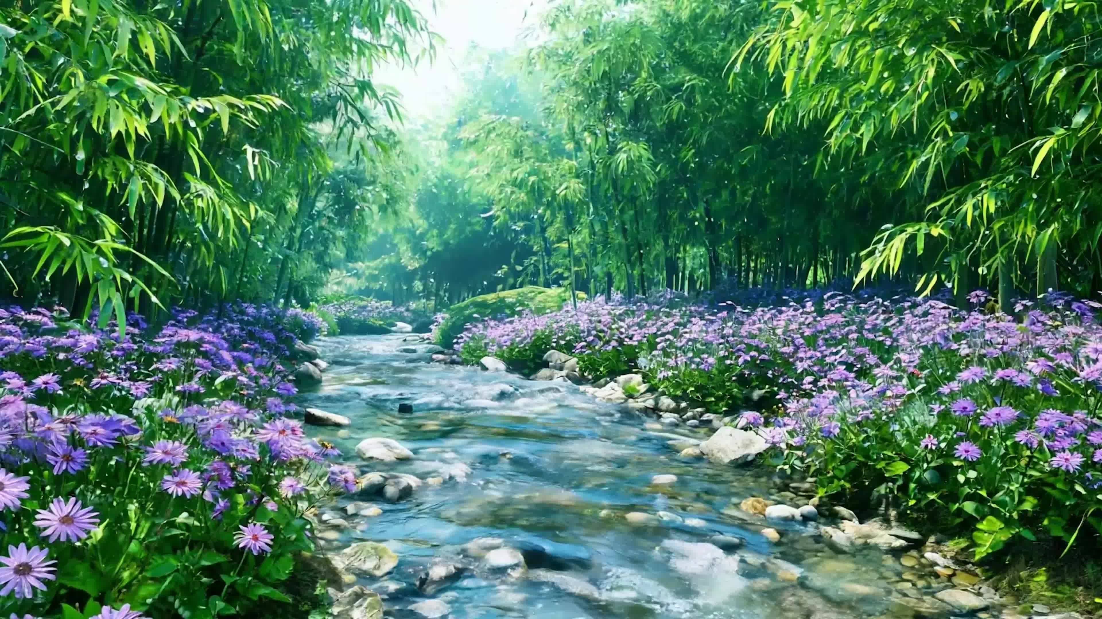 古风竹林山水