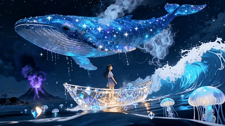 星海蓝鲸夜海行
