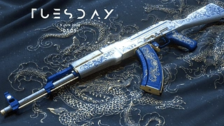 CS AK47 日期 动态壁纸 | 作者：Always Jaded