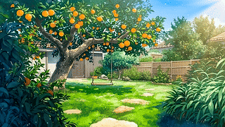 夏天庭院果蔬