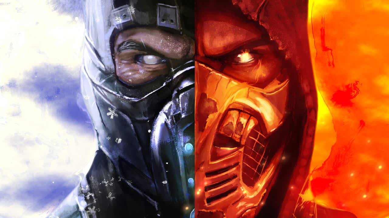 Sub-Zero 对战 Scorpion 艺术