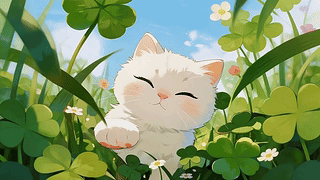 草丛里的猫咪
