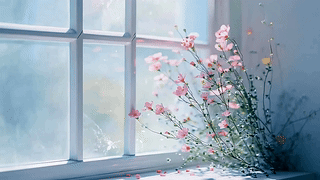 窗边的花