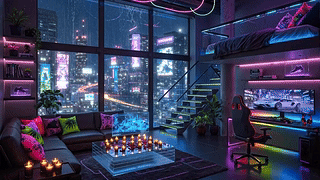 霓虹科技房间