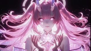 手捧莲花4K