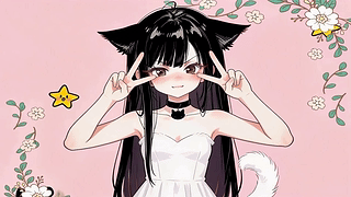 俏皮可爱猫耳少女