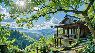 山间晴日幽居