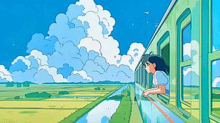 车窗边的夏日旅途
