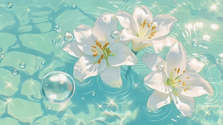 水漾清透白百合