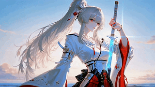 海边太刀少女