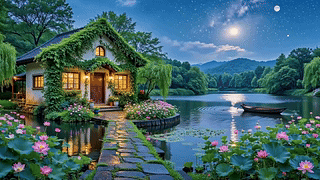湖畔月夜小居