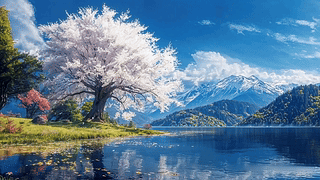 樱落湖山