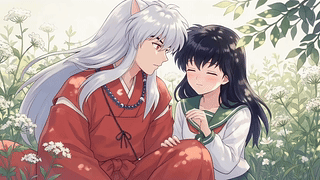 花间对视
