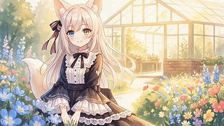 花园猫耳少女