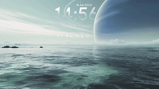 海景 // 奇幻景观 // 时钟 // 放松氛围 动态壁纸 | 作者：Professor Chaminé