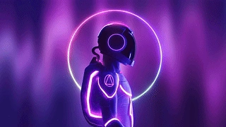Astroneon 动态壁纸 | 作者：用户aaadMwwld