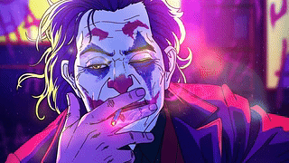 Joker 吸烟 - 数字艺术