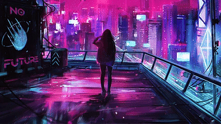 赛博朋克城市 科幻 - 无未来