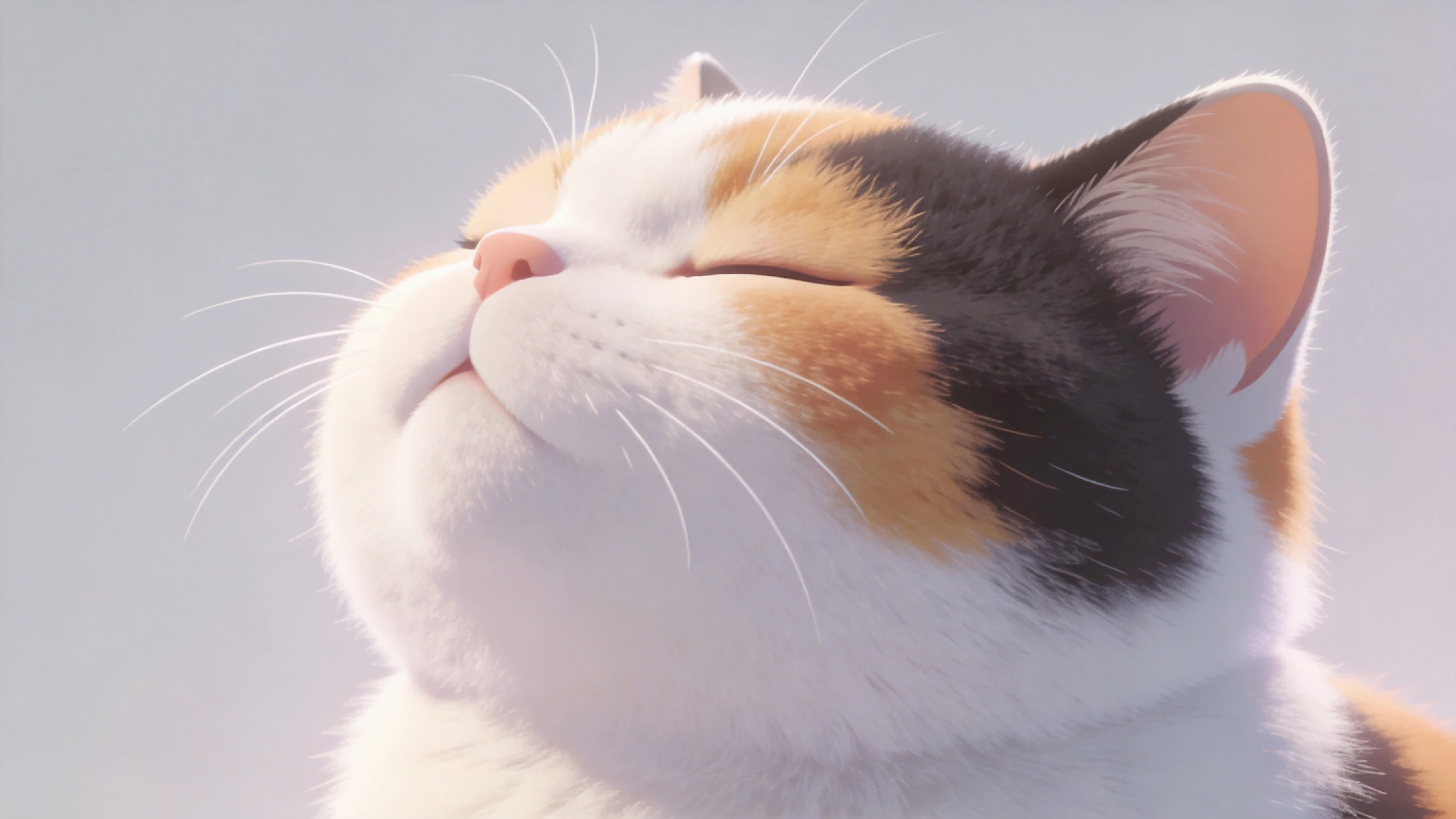 可爱的三花猫