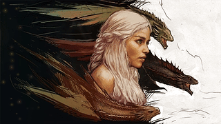 Daenerys Targaryen & Drogon, Viserion, Rhaegal - 权力的游戏