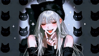 哥特风猫系少女
