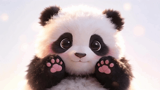 治愈熊猫爪爪