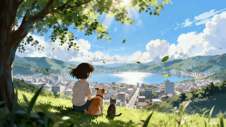 湖畔暖阳
