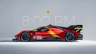 Ferrari 499P 时钟壁纸